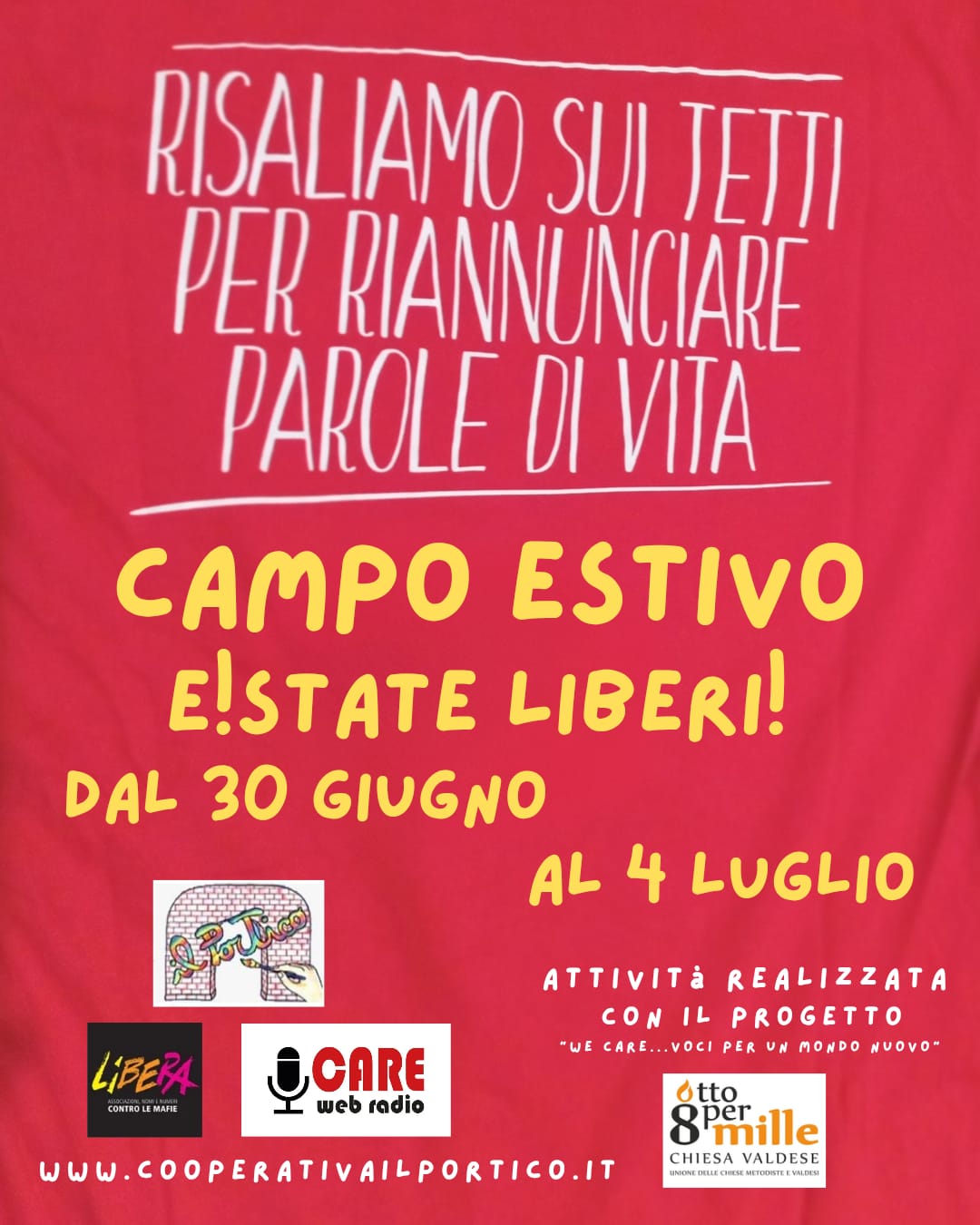 We Care - attività del progetto